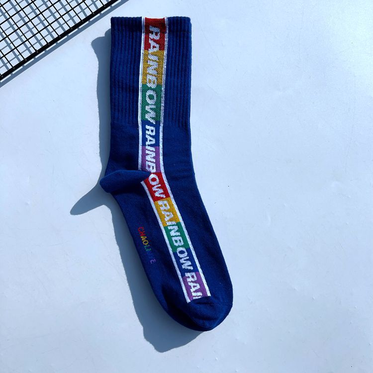 Designer Men s And Women s Sports Socks Mid Tube Fashion Street Letters Personality Hip hop Skateboard Style Long Socks Sports Socks Wholesale Free Sh