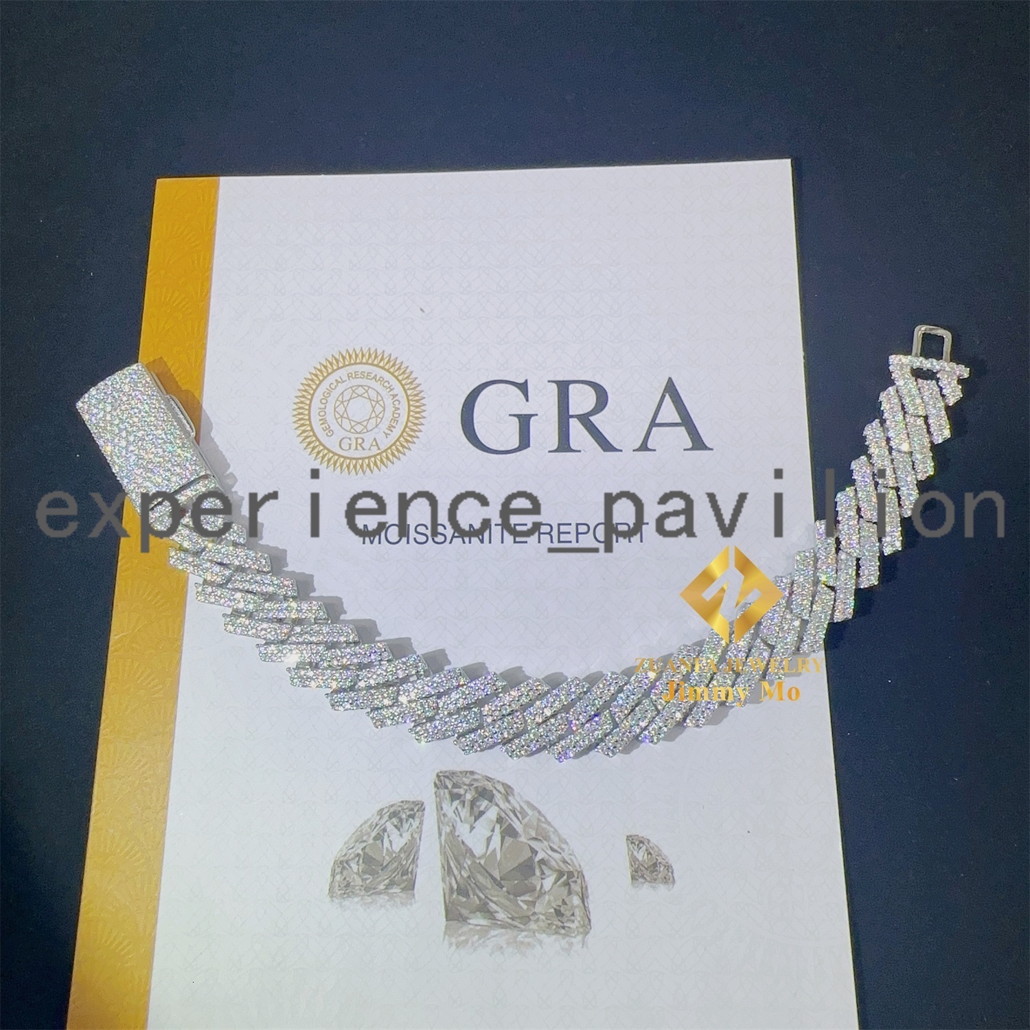 Stylish 12mm Two Row 925 Solid Silver Iced Out Hip Hop Fire Jewelry Flawless Moissanite Best Quality Cuban Link Chain Bracelets