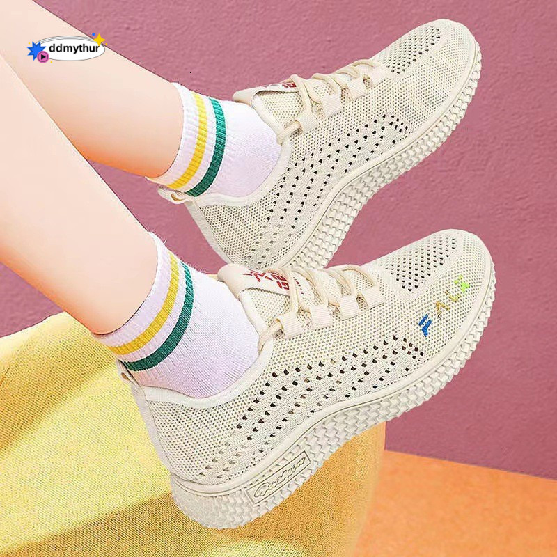 Spring and Autumn New Korean Edition Casual Breathable Old Beijing Cloth Low Top Sports Women's Single Shoes ddmythur