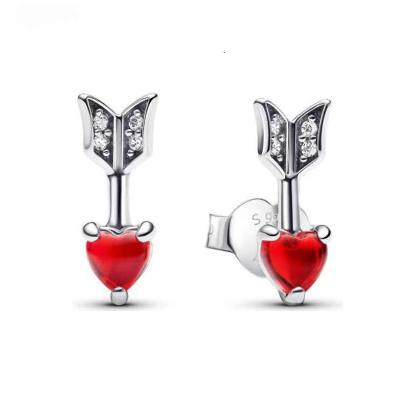 Fashion Women Girls Sier Rose Gold Stainless Steel Zircon White Pearl Candy Letter Heart Moon Tree Hoop Earrings Jewelry