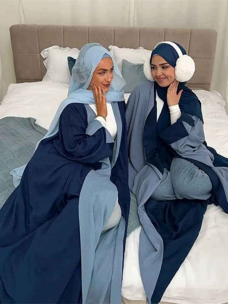 Open Modest Kimono Abaya Dubai Luxury Muslim Cardigan Coat Abayas for Women Islam Ka Caftan Marocain Robe Femme Musulmane X250514