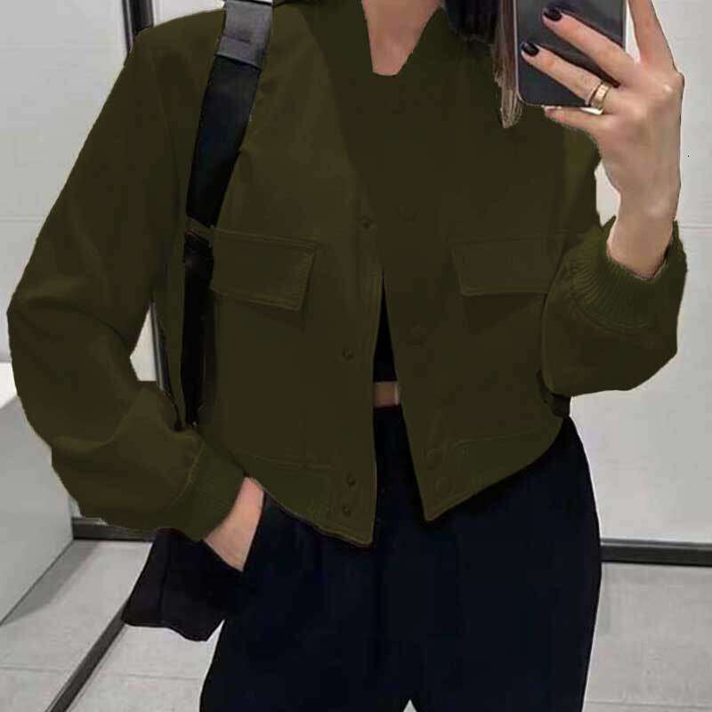 Jacket Women Define Jackets 2025 New Temperament Stand Collar Large Pocket Unisex Womens Small Fragrant Style Spring and Autumn Jacket Women Autumn Dr