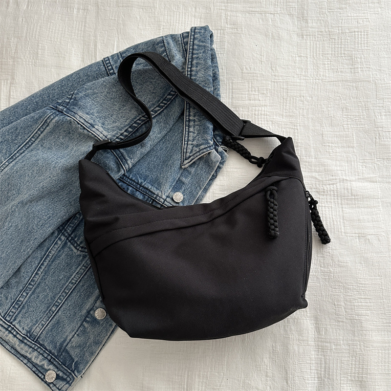 Free Delivery Designer Bag Fashionable And Minimalist Solid Color Single Shoulder Crossbody 2025 Early Spring New Korean Version Casual Dumplings Vers