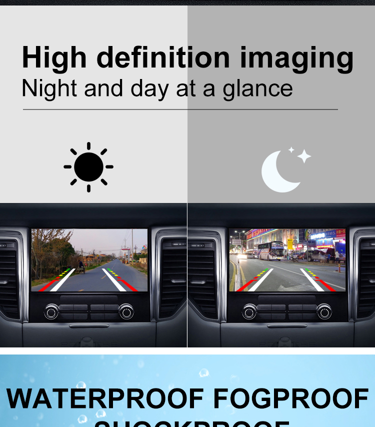 car Rear View Camera 140 Degrees Fisheye Wide Angle backup Camera AHD 720P reverse camera for cars SUVs RVs trailers campers vans pickups