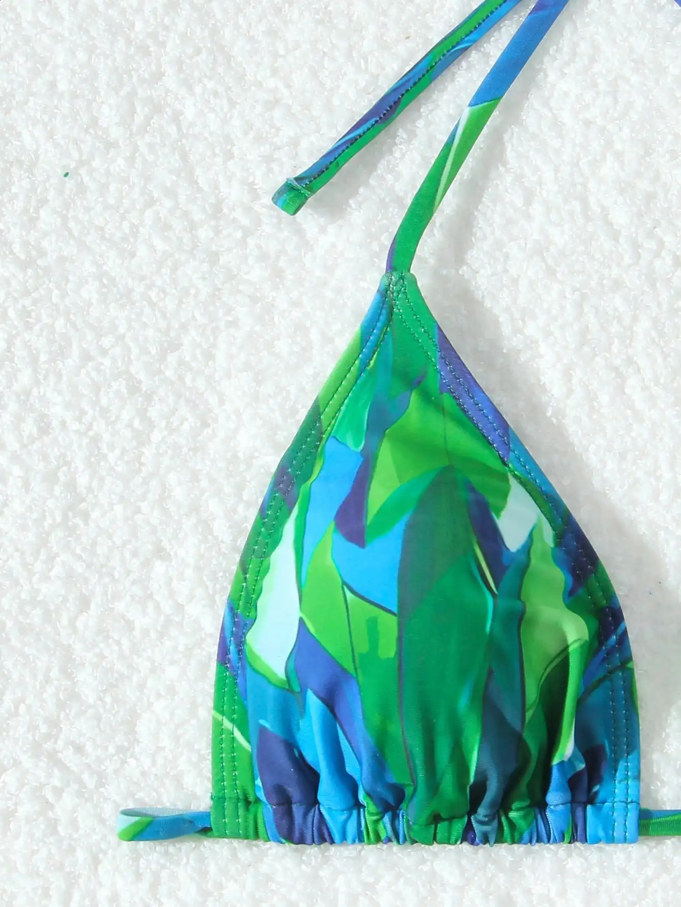 2025 summer peacock green swimsuit threepiece skirt bikini 250506