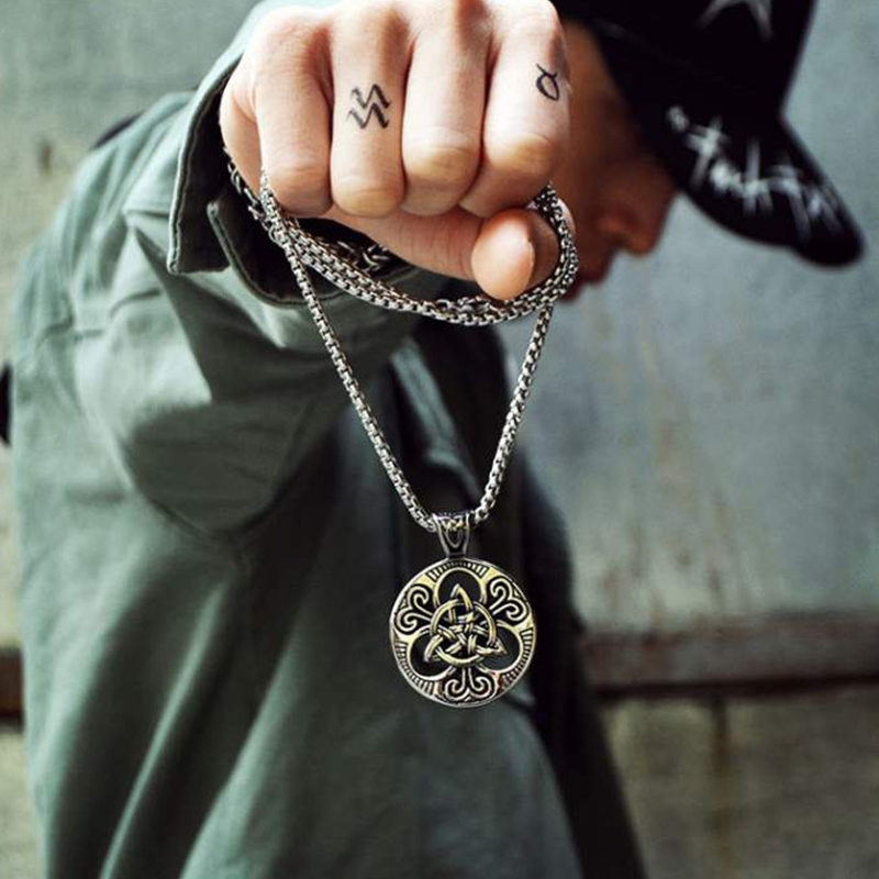 Retro necklace set, men's chain, personalized hip-hop, neutral trend, cool accessories