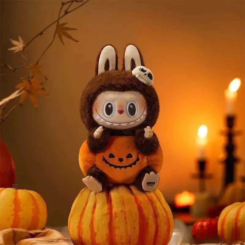 Anime Second Generation Lovely Labubu Plush Toys Cartoon Vinyl Face Arrangement Macaron Labubu Handmade Figurines Doll Kids ToysT250514