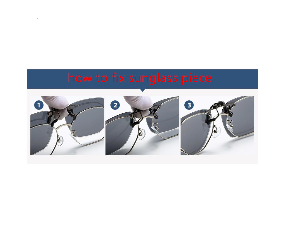 Designer Sunglasses For Women Polarized Sunglasses Clips Fashionable And Personalized Myopia Clips Dual-purpose Color-changing Sunglasses Clips
