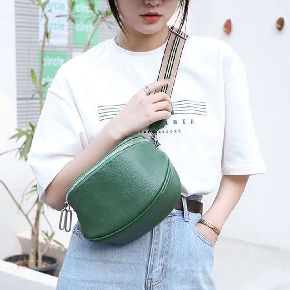 Fashionable dermis Messenger Large Capacity Portable Nicely Made Chest Shoulder Bag For Women Birthday Gift