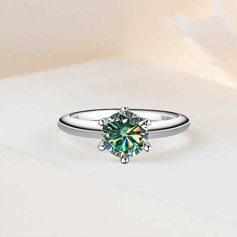 GRA Certified Moissanite Ring VVS1 Lab Diamond Solitaire Ring For Women Engagement Promise Wedding Band JewelryXJ250514