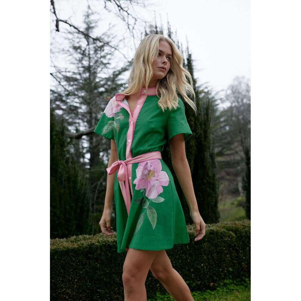 Sexy Birthday Dress Dresses for Woman Elegant for A Wedding Whitedress Floral Dress 25 Year Summer Trade Casual Womens Fashion Printed Strap Dress -68