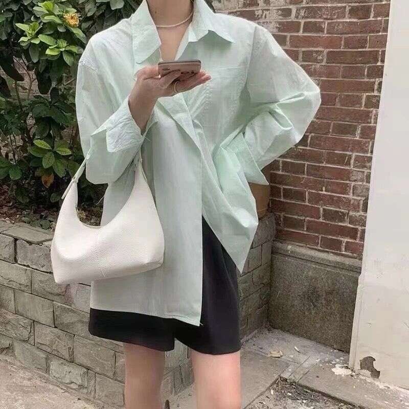 Small Women's 2025 New Autumn/Winter Handheld Shoulder Korean Edition Color Contrasting Simple PU Soft Leather Dumpling
