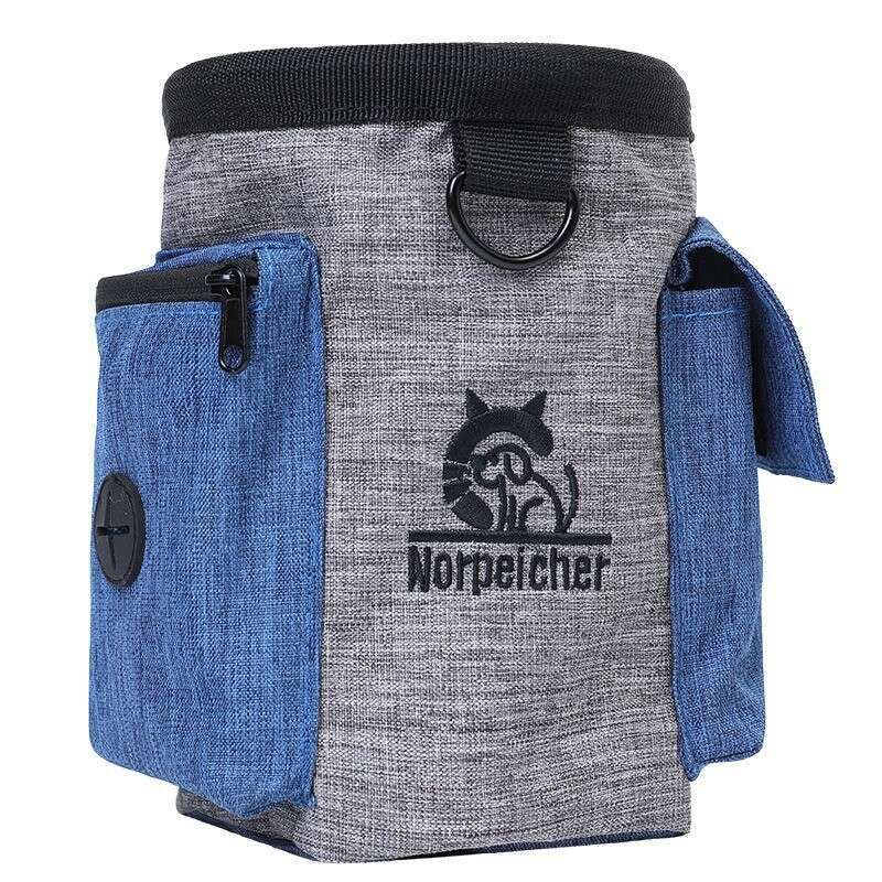 Pet outdoor waist walking training tool, portable snack bag, supplies reward, dog food storage bag