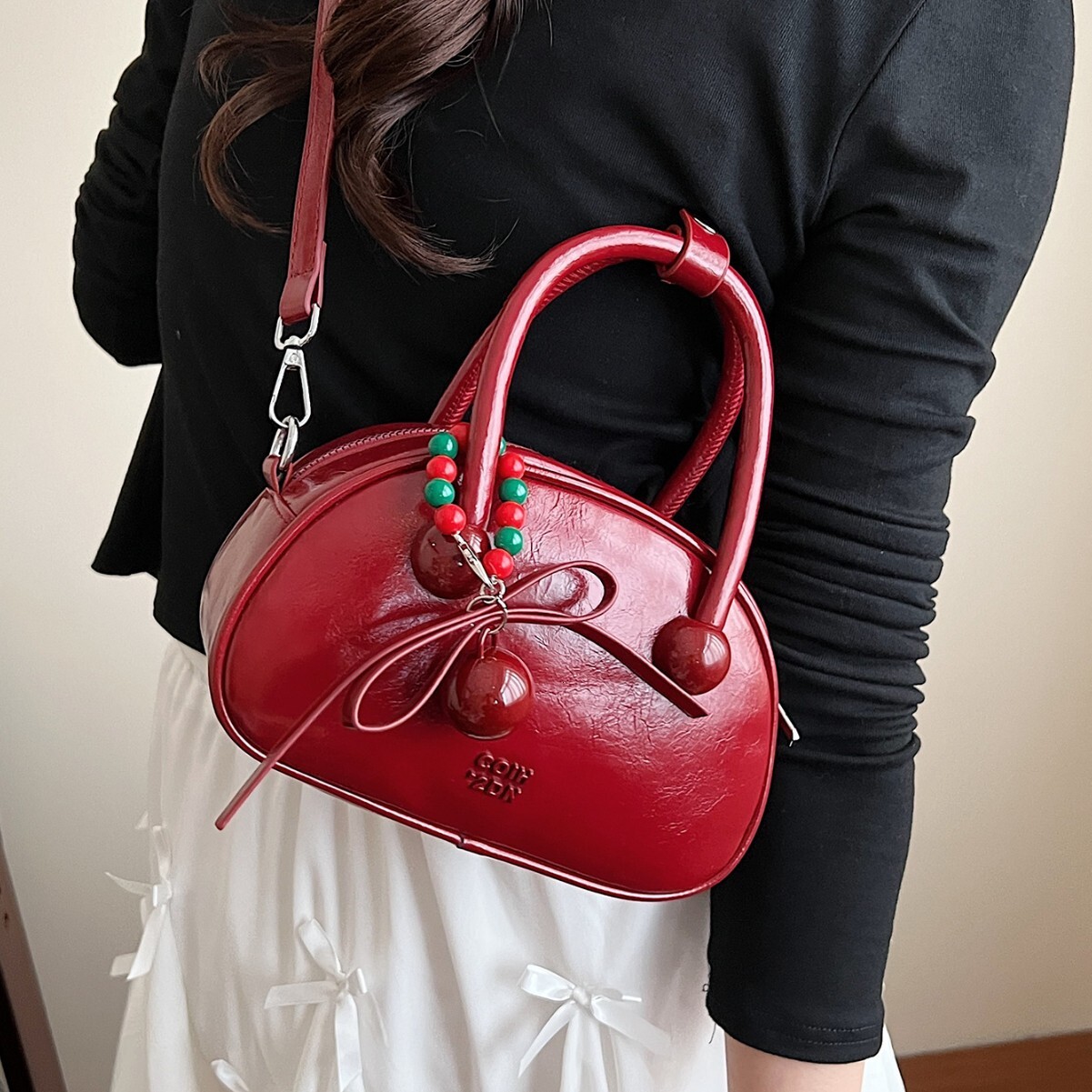 Pillow 2025 new popular solid color small bag, women's hand-held shoulder crossbody bag