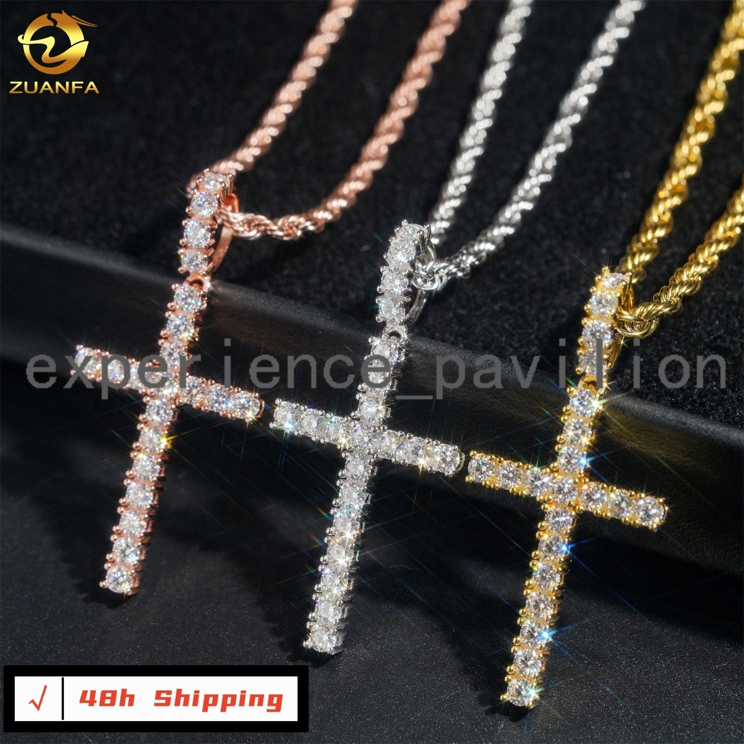 Read Shipping Hip Hop Jewelry Cross Vvs Moissanite Pendant Silver 925 Iced Out Moissanite Iced Out Cross Pendant With Chain