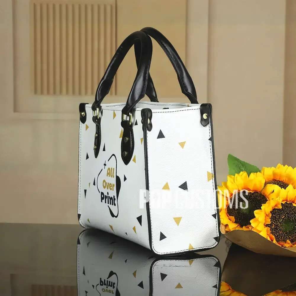 Personal Customize New Version Women PU Handbag Adjustable Shoulder Strap Bag All Over Printing Customized Style