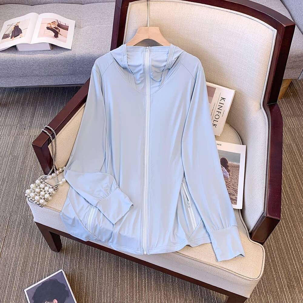 Summer Plus Size Women's Sunscreen Hooded Loose Jacket Casual Thin Cardigan Daily Basic Commuter Versatile Tops big