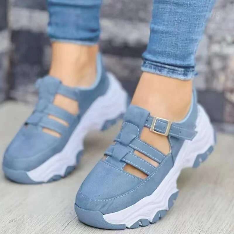 New Thick-soled Sports Fashion Casual Comfortable Slip-on Flat Women's Heightening Vulcanized Shoes