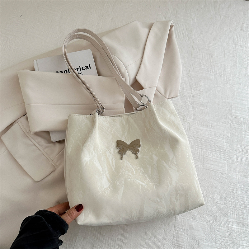 Free Delivery Designer Bag Gentle Texture Large Capacity Hand 2025 Design Bow Single Shoulder Armpit Niche Tote For Women Luxury Bag