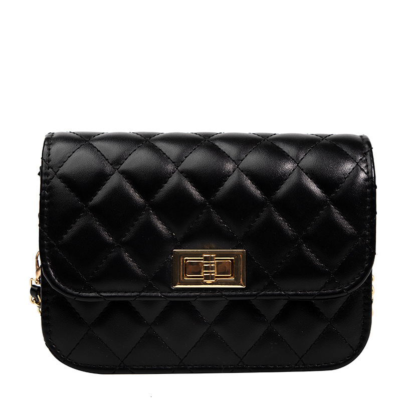 Free Delivery Designer Bag Korean Version Internet Famous Women's 2025 New Trend Fashion Leisure Diamond Grid Chain Single Shoulder Crossbody Sma