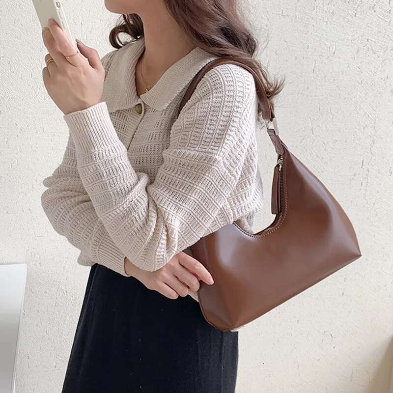 Women's 2025 New Brand Designer Zipper Small Handbags Lady Fashion Shoulder Bag PU Leather Casual Hobo Bags 250515 250515 250515