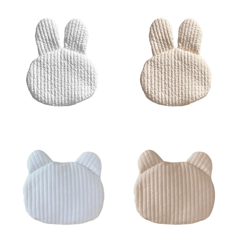 Cute Bear Rabbit Baby Pillow Pure Cotton Flat Pillow Breathable born Head Support Cushion 250514