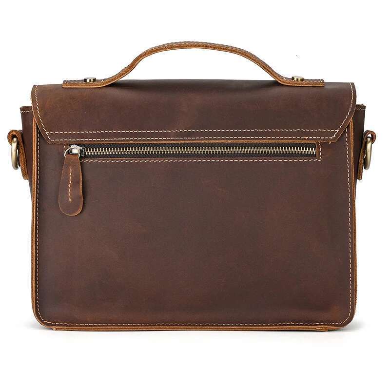 Luufan Crazy Horse Leather Men's Shoulder Vintage Messenger Men Male Small Travel Crossbody Bags Man Handbag Sling Bag