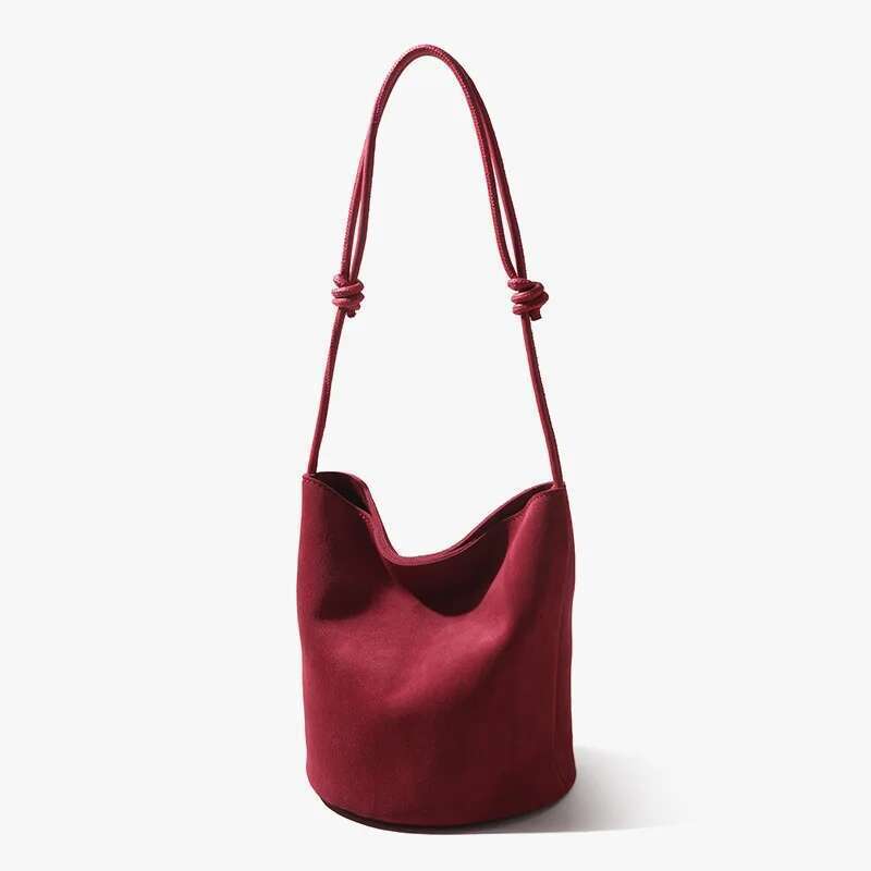 2025 New Retro Women's Handbag Suede Designer Leather Shoulder Trendy Crossbody Bag