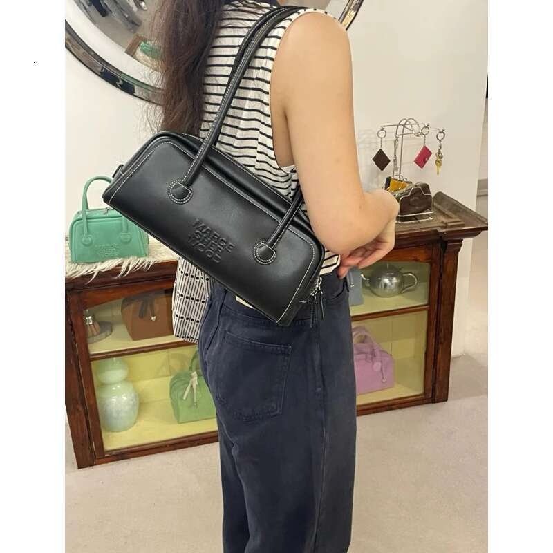 Korean version Savi same style Margesherwood Boston handbag commuting armpit bowling shoulder bag