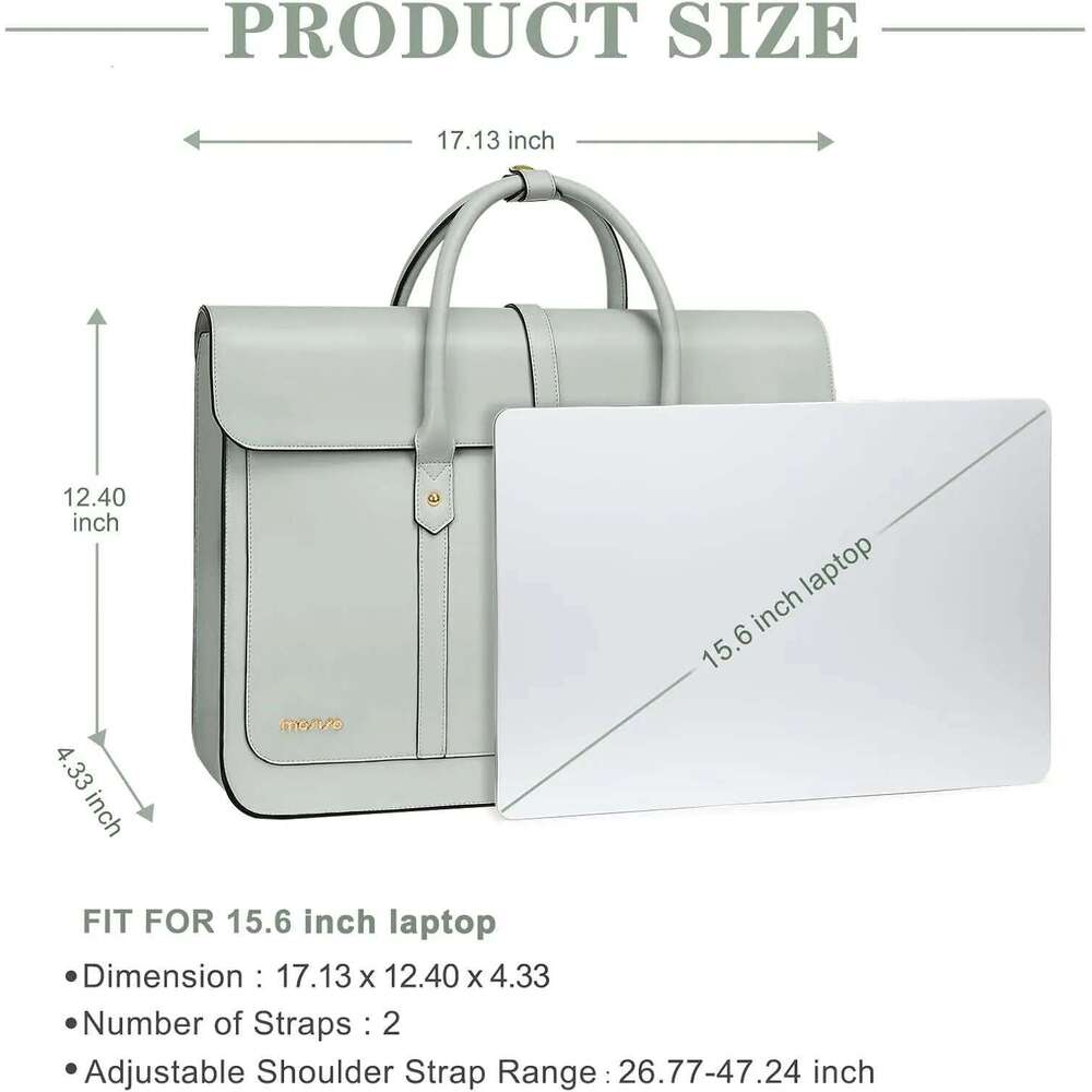Laptop Women's Handbag 13 14 15 16 Inch PU Leather Tote Bag Casual School Travel Work Backpacks Notebook Shoulder Briefcase