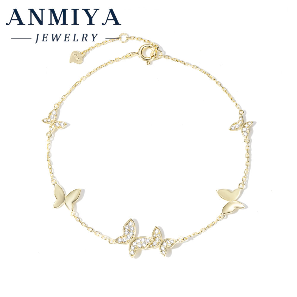 Luxury S925 Silver Jewelry Multiple-Butterfly Bracelet,Glamorous Butterfly Jewelry for Special Gift