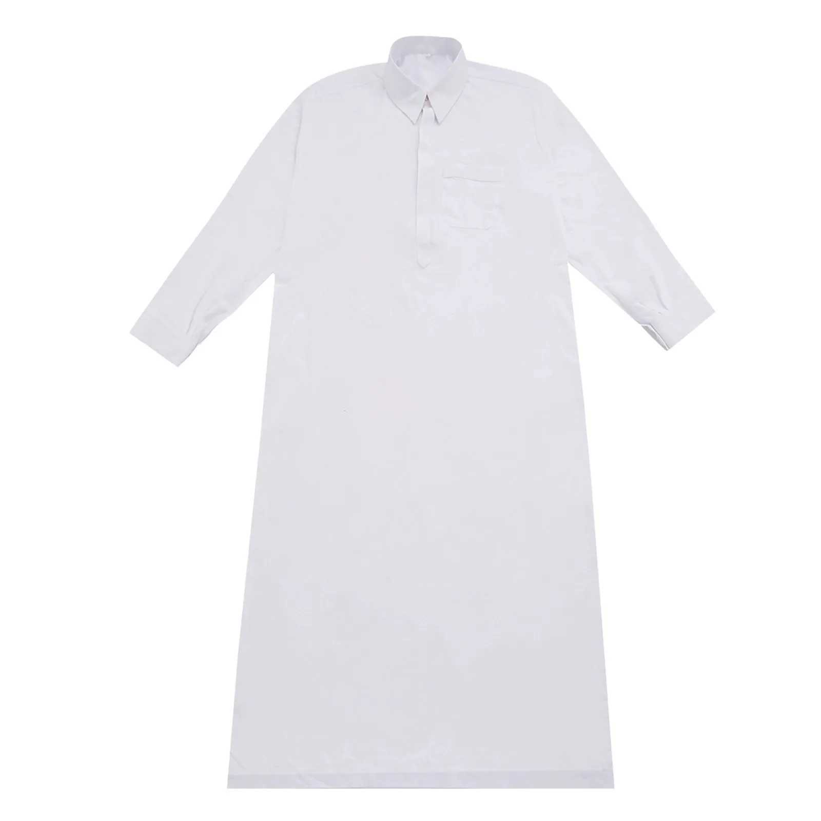 Men Jubba Thobe Mens Long Shirt Dress Eid Muslim 2025 Ramadan Lapel Robe Saudi Musulman Wear Abaya Caftan Dubai Arab Dress X250514