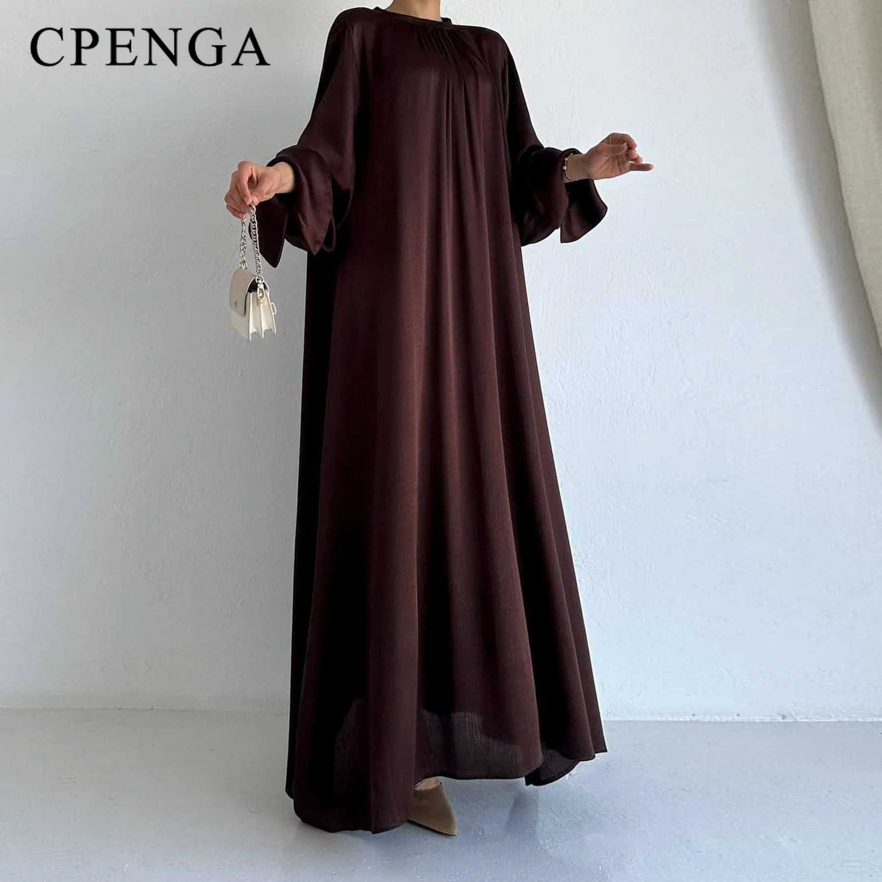 2024 Saudi Arabia Muslim Modest Dress for Women Eid Dubai Abaya Luxury Islam Holiday Party Jalabiya Robe New Turkey Plain Gown X250514