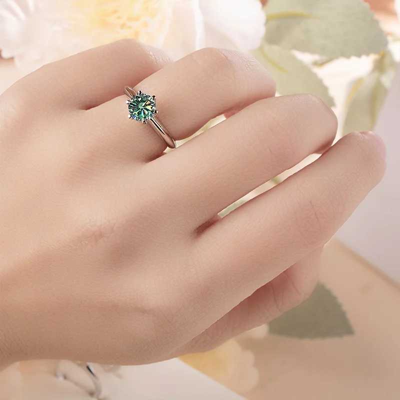 GRA Certified Moissanite Ring VVS1 Lab Diamond Solitaire Ring For Women Engagement Promise Wedding Band JewelryXJ250514