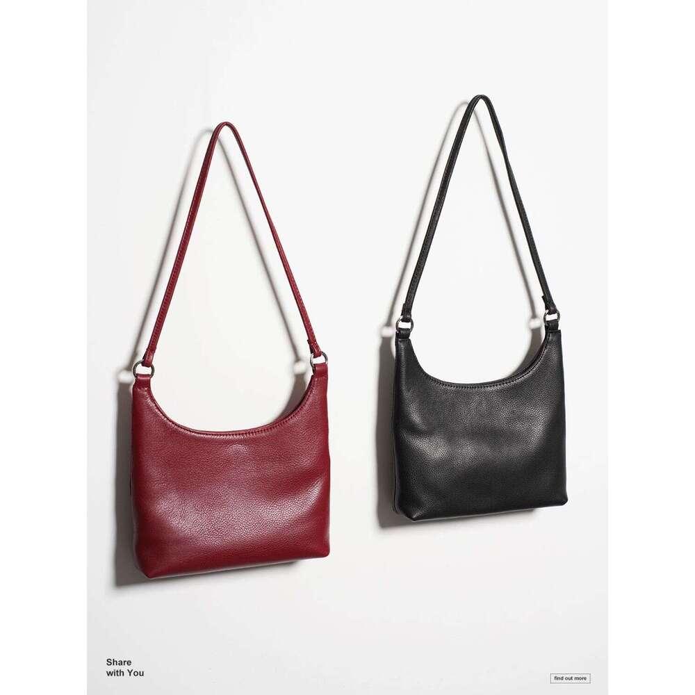 2025 new lychee pattern Korean style niche design artistic underarm bag red high-end single shoulder crossbody small bag