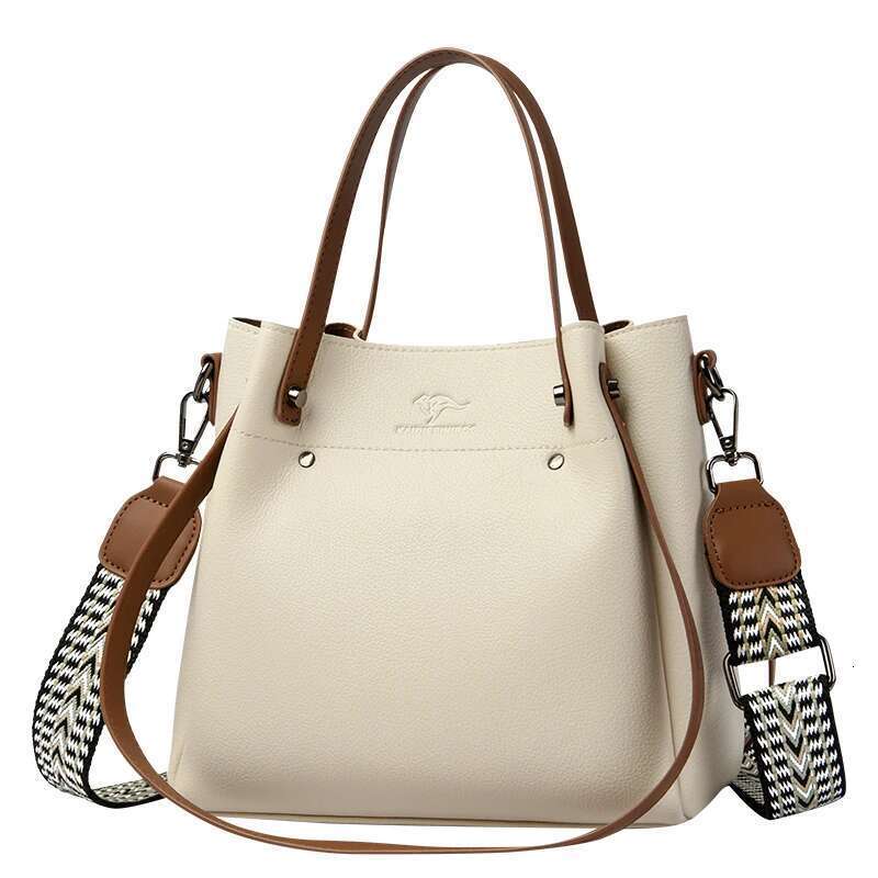Genuine High Quality Leather Shoulder Crossbody Bags for Handbags Women Large Capacity Soft Tote Messenger Bag