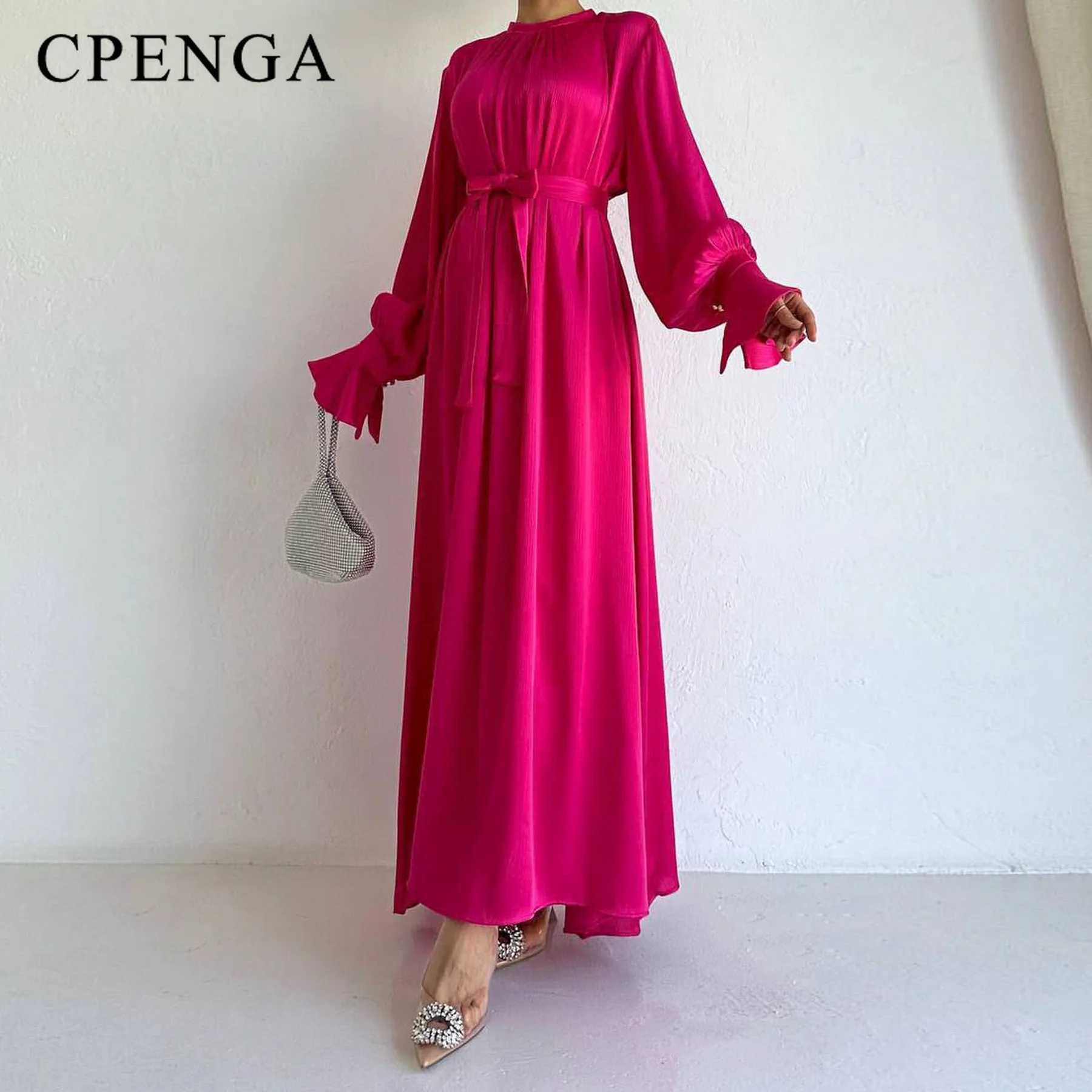 2024 Saudi Arabia Muslim Modest Dress for Women Eid Dubai Abaya Luxury Islam Holiday Party Jalabiya Robe New Turkey Plain Gown X250514