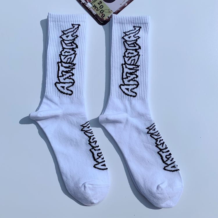 Designer Socks Trendy Ins Men S And Women S Long Haruku Hip Hop Street Mid Tube College Style Skateboarding Socks Sports Socks