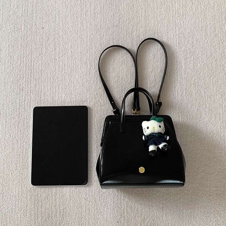 Korean Style Autumn And Winter New Ins Women's Bag Lightweight Niche Black Backpack Trendy Handheld