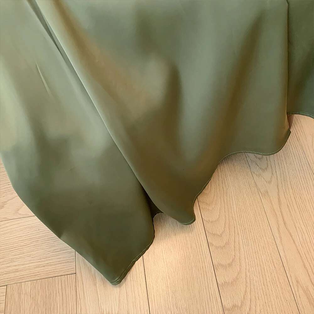 Summer Plus Size Women's v-neck elastic waist loose short-sleeved dress simple commuter office shirt mid-length dresses