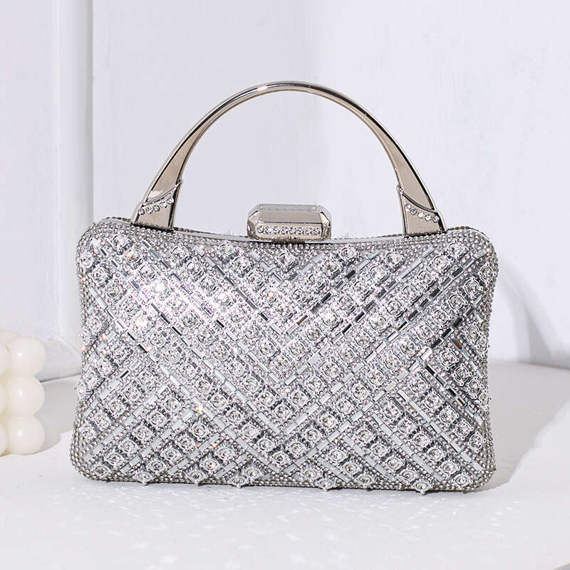 Design a dinner European and American retro banquet handbag, high-end feeling, dia inlaid women's bag, 2025 new casual versatile fashion
