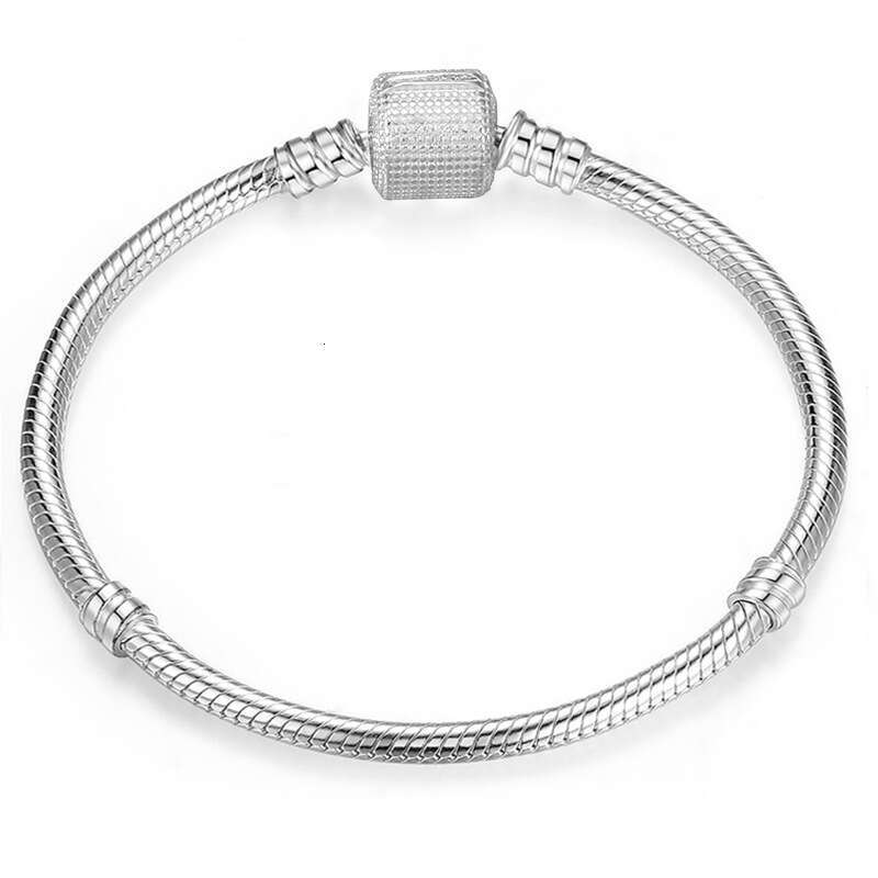 Panjiadora Snake Bone Basic Chain Women's and Men's Bracelets Zircon Crown Classic Hot Selling Bracelet DIY Production