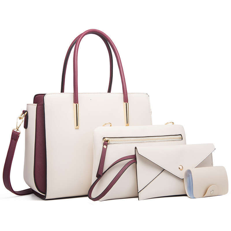 Tote Bag New Trendy Women S Fashionable Colored Four Piece Set Mother Fresh Crossbody Shoulder Bag Handbag KQ