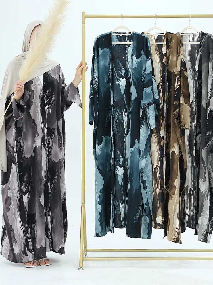 Muslim Dress for Women Party Abaya Print Cardigan Ramadan Eid Arab Long Robe Morocco Dubai Kaftan Islam Vestidos Jalabiya 2025 X250514