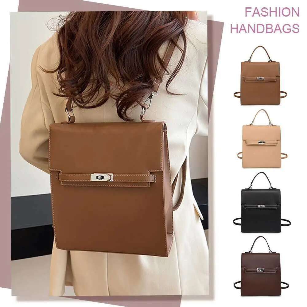 Women Backpack Purse With Adjustable Strap PU Leather Shoulder Bag Solid Color Handbag Casual For Shopping School Commuter