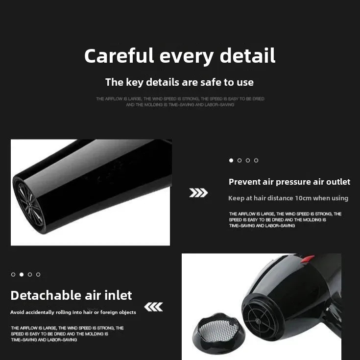 Powerful Hair Dryer For Home And Salon Non-Damaging To Hair Ideal For Students Dormitory Large Power Electric Blow Dryer 250513