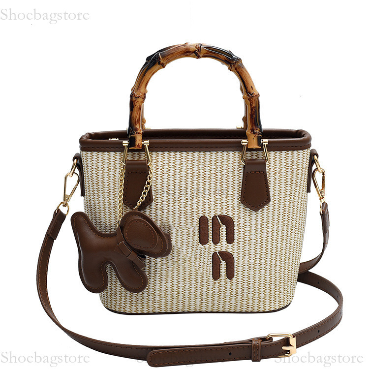 2025S designer women's bag fashion versatile shoulder bag casual small bag light luxury crossbody bag commuting handbag leather woven bag