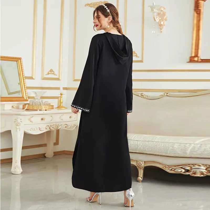 Morocco Kaftan Women Muslim Hooded Maxi Dress Eid Ramadan Djellaba Dubai Abaya Turkey Robe Islamic Clothing Jalabiya Vestidos X250514
