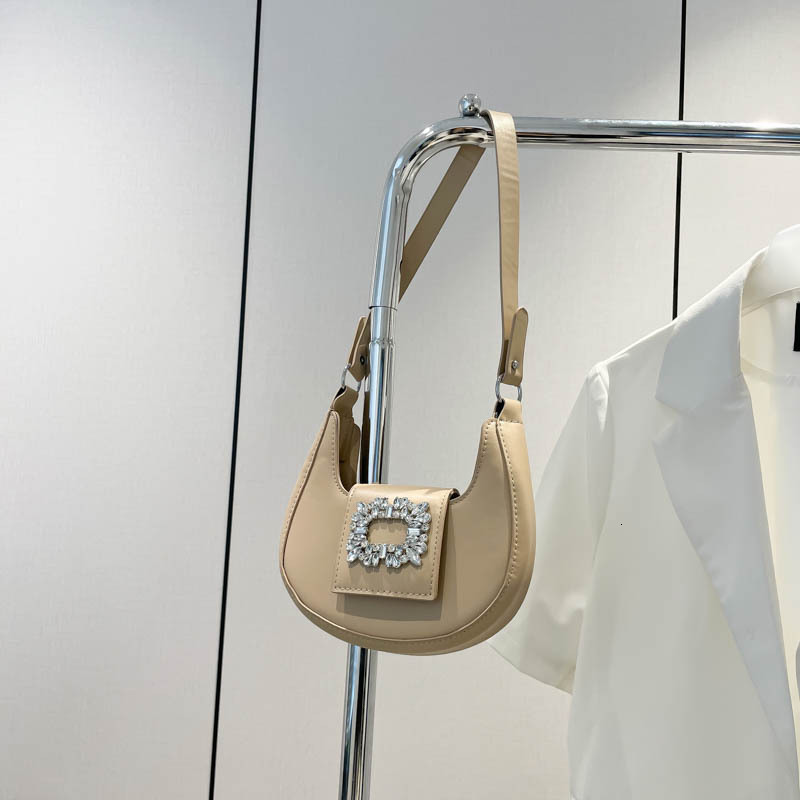 Elegant Diamond Small 2025 New Trendy Fashion Handbag New Free Delivery Designer Bag Internet Celebrity Luxury Bag Single Shoulder Underarm Bag For Wo