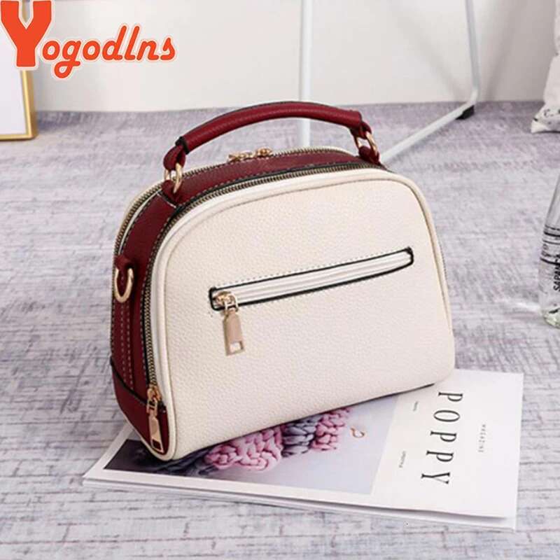 Yogodlns Fashion ing Shoulder Women PU Leather Handbag Crossbody New Chains Square Bag Lady Purse sac main